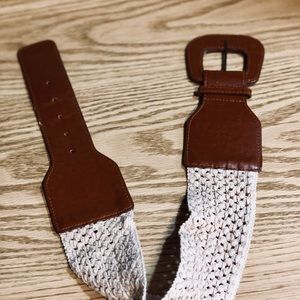 Tan and Cream Belt